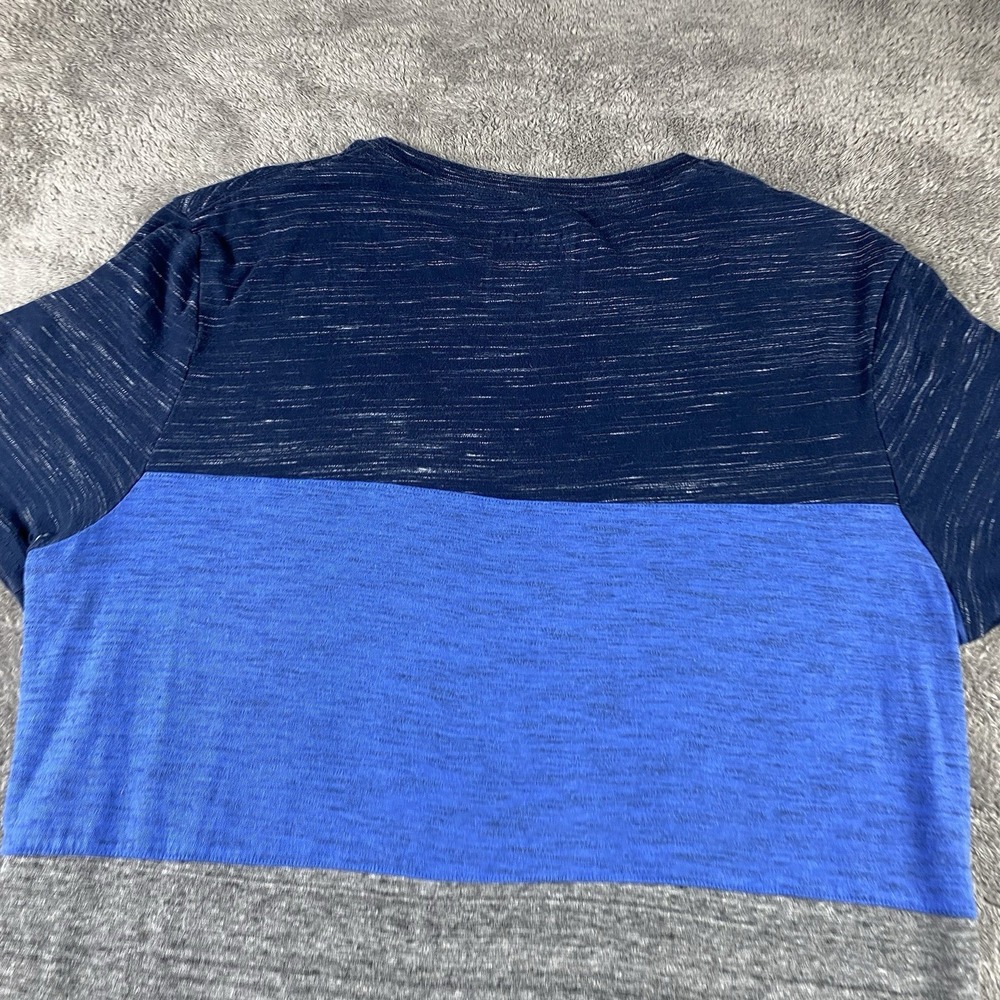 Urban Pipeline T-Shirt Short Sleeve Mens Medium Gray Blue Colorblock - Picture 12 of 15